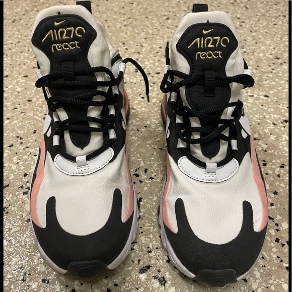 Nike Shoes - Women’s Nike Air Max 270 React Sneakers Pink and Black size 7.5